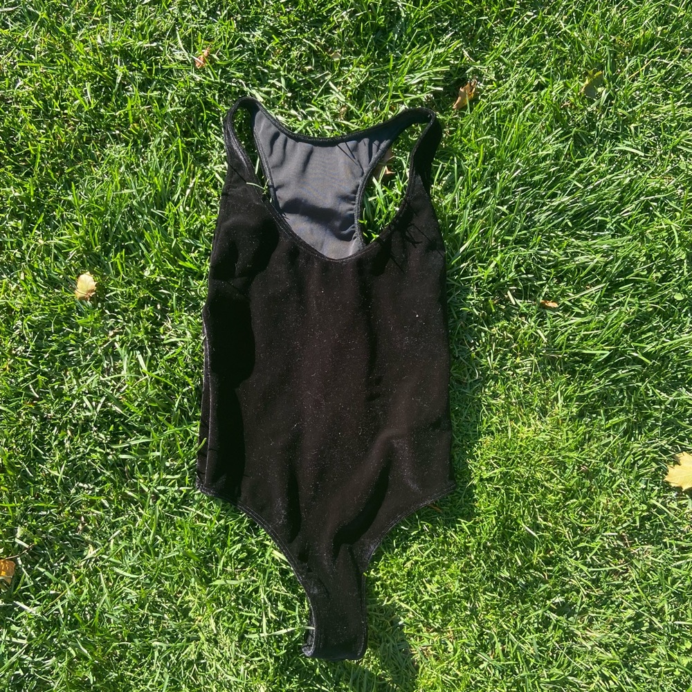 American Apparel Velvet Bodysuit🖤
